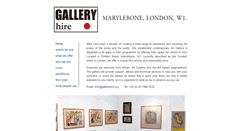 Desktop Screenshot of galleryhire.org